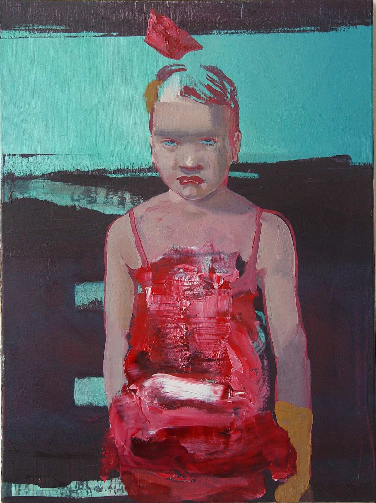 boeses mädchen,Painting by Rayk Goetze