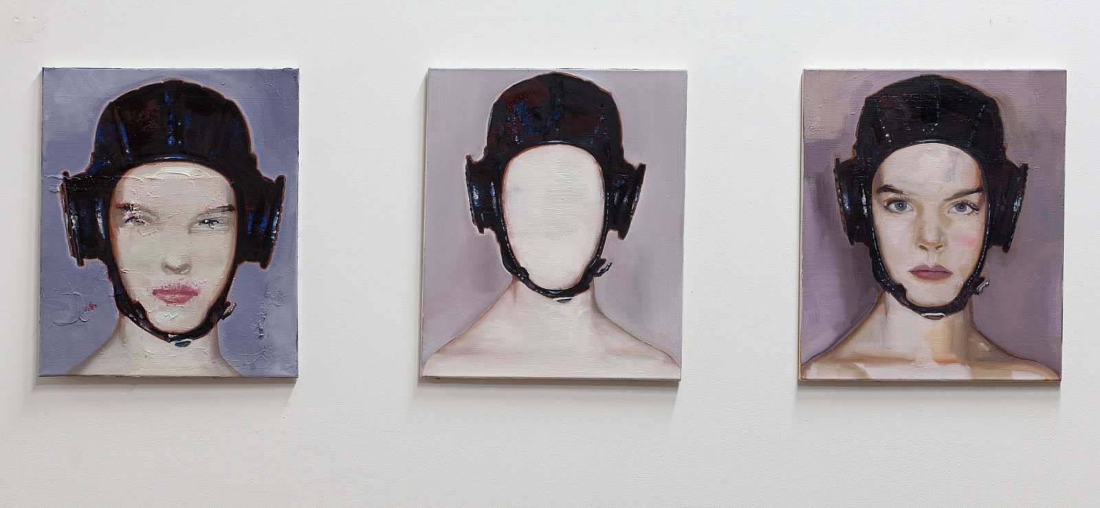 Face 1-3,Painting by Rayk Goetze