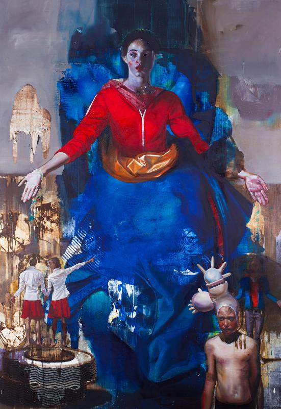 maria voll der gnaden, Painting by Rayk Goetze