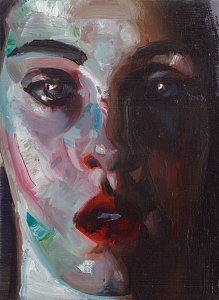 Portrait N° 09,Painting by Rayk Goetze