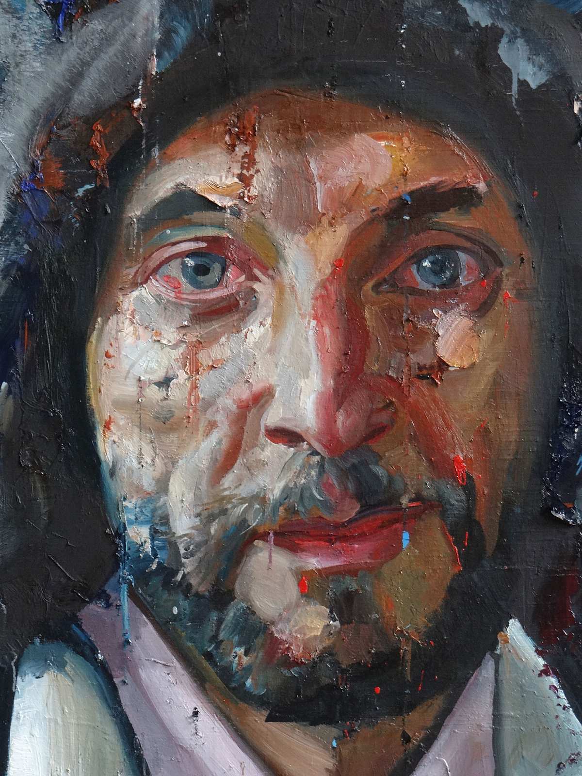 pjot (detail),Painting by Rayk Goetze