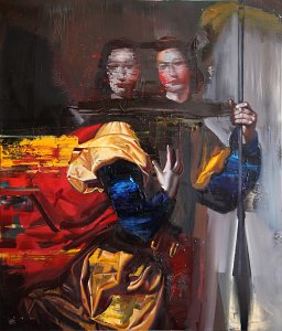 Double,Painting by Rayk Goetze