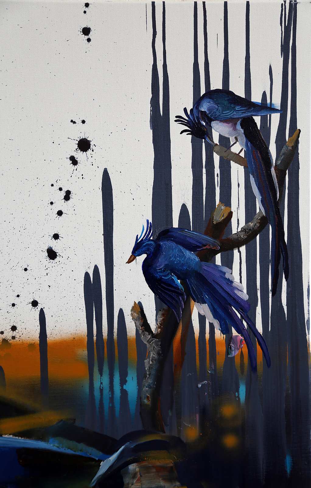 Preußisch Blau (Detail),Painting by Rayk Goetze