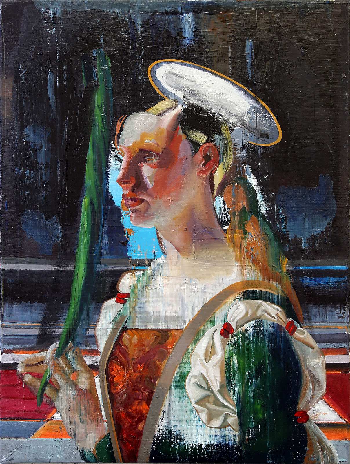 unbekannte heilige,Painting by Rayk Goetze