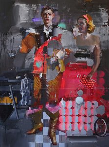 Paar,Painting by Rayk Goetze