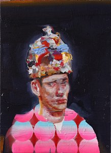 Sad King,Painting by Rayk Goetze