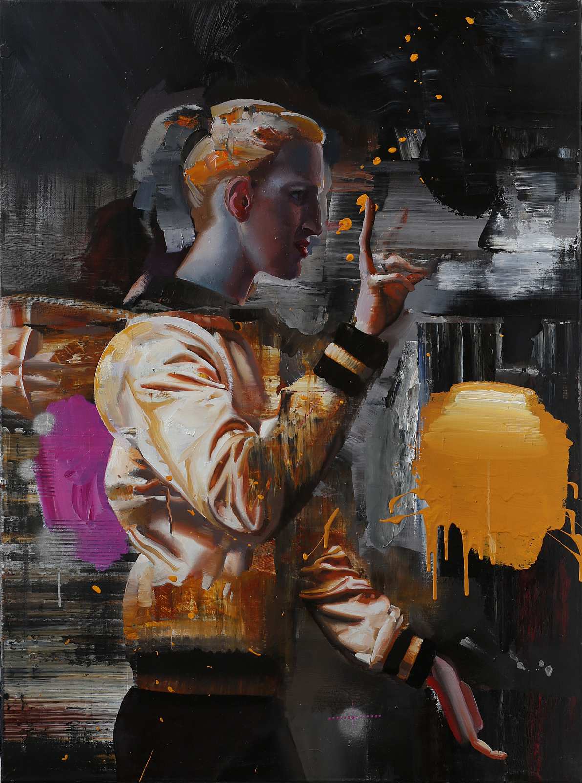 Weisung,Painting by Rayk Goetze