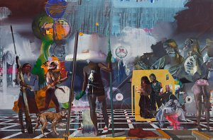 Der Schaitrain,Painting by Rayk Goetze