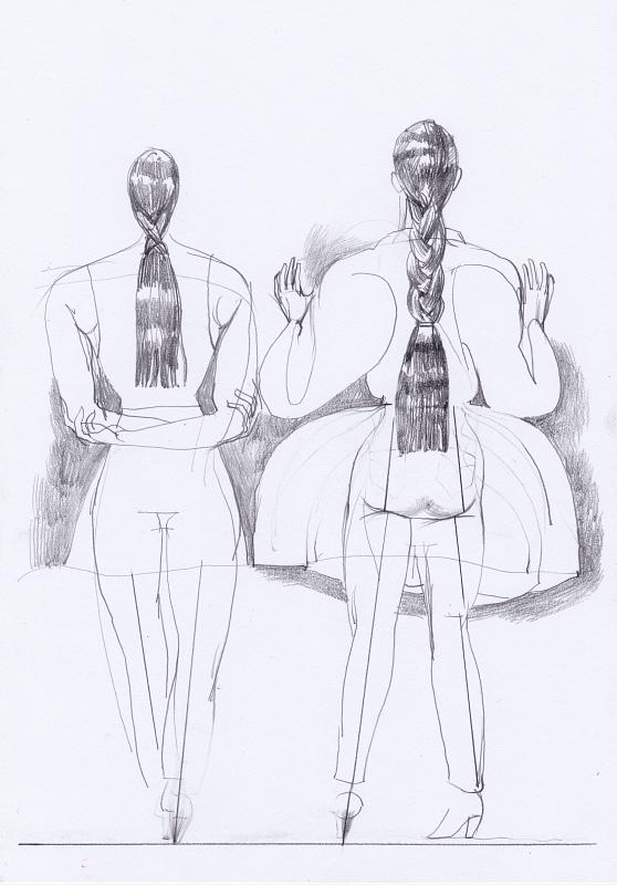 Zopfstudie, Painting by Rayk Goetze