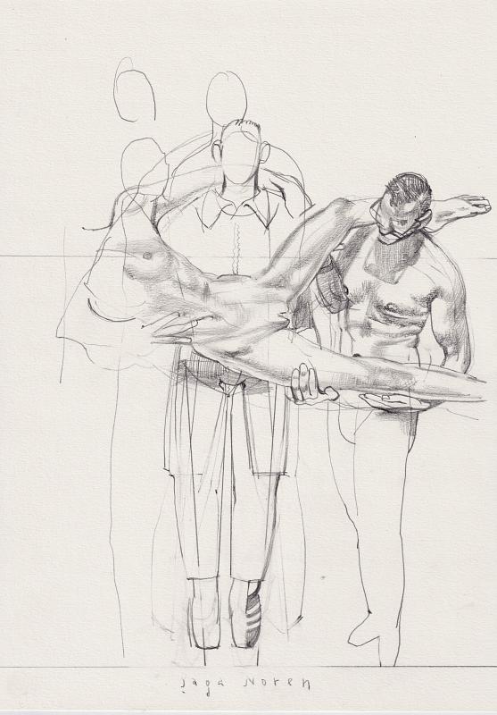 Pietá Zwei, Painting by Rayk Goetze