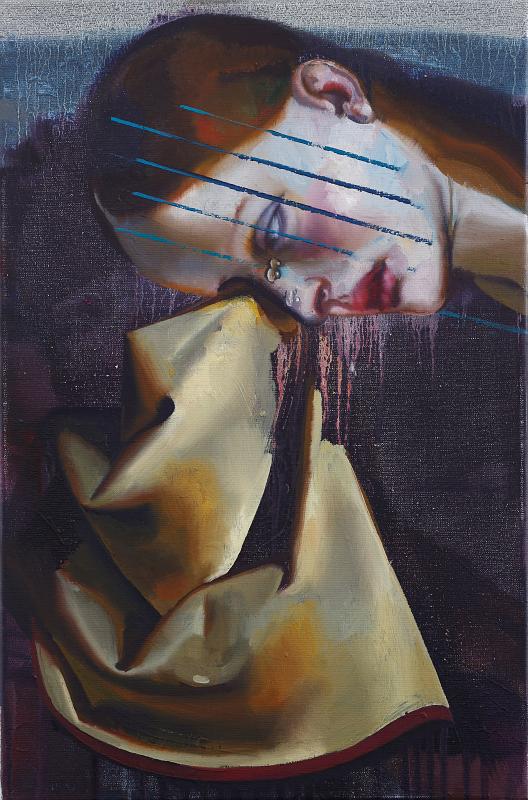 Maria M., Painting by Rayk Goetze