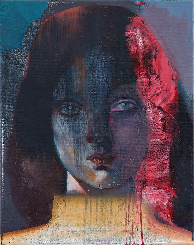 The Unknown (Portrait N°6), Painting by Rayk Goetze