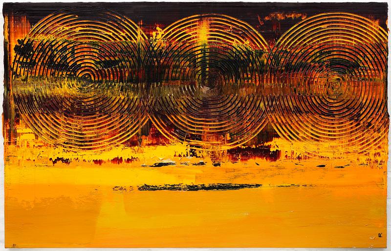 Triple, Painting by Rayk Goetze