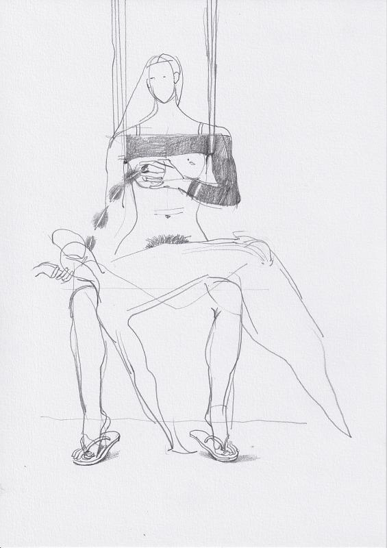 Study Pietá 3, Painting by Rayk Goetze