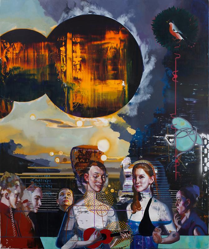 Das Spiel, Painting by Rayk Goetze