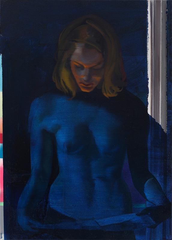 Die Botschaft, Painting by Rayk Goetze