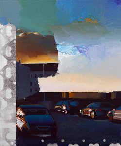 Kolonne,Painting by Rayk Goetze
