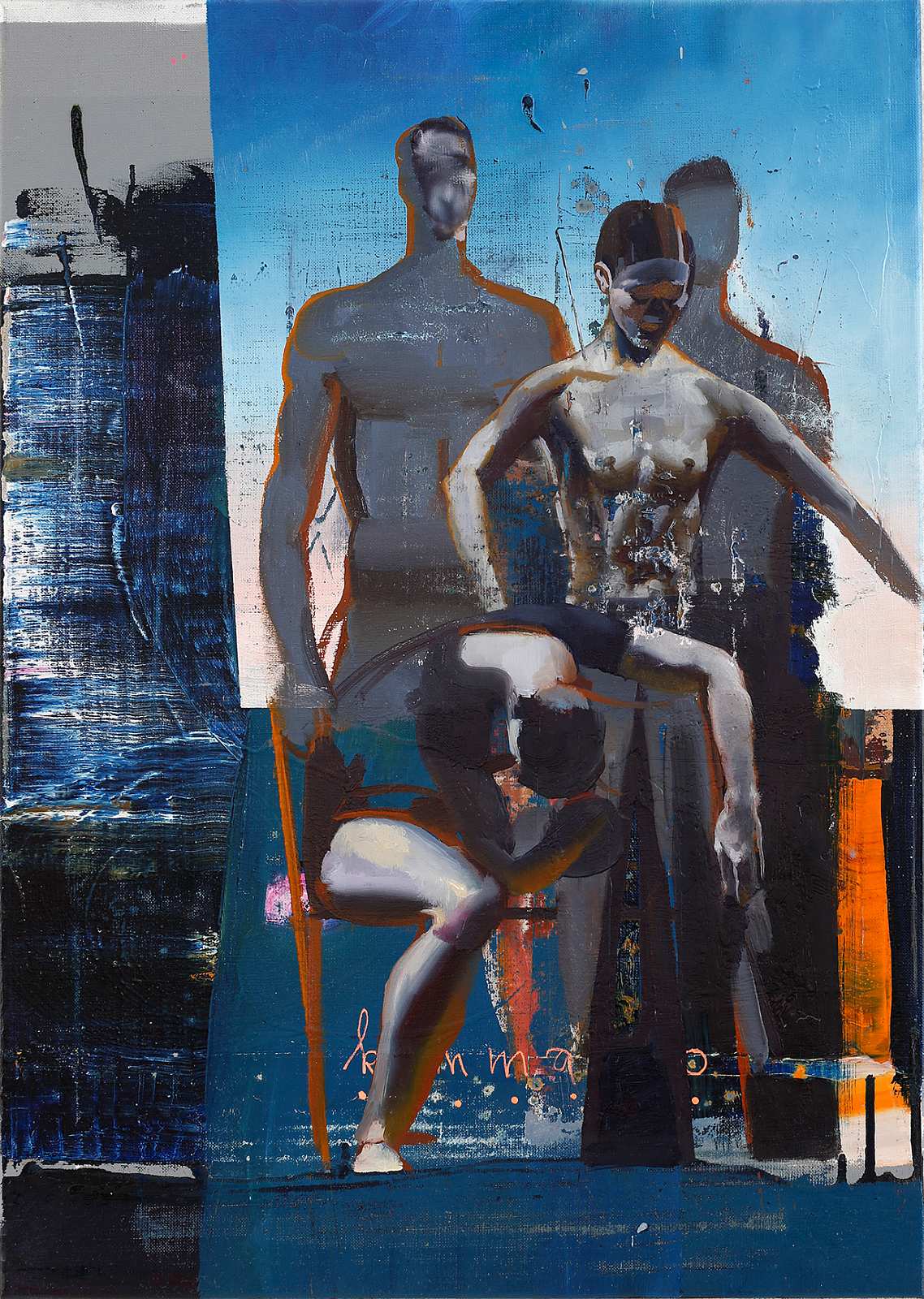 Kommando,Painting by Rayk Goetze