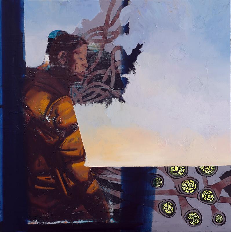 Zeugin, Painting by Rayk Goetze