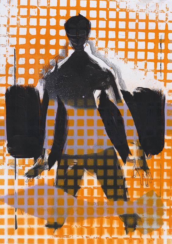 Figure 5, Painting by Rayk Goetze