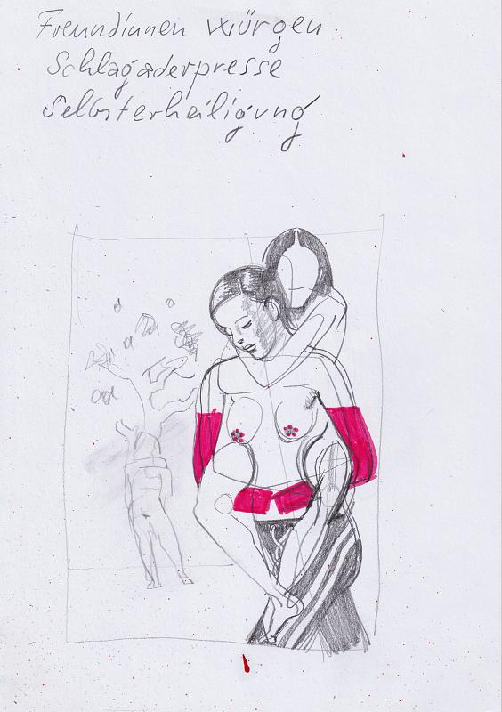Flight (Study), Painting by Rayk Goetze