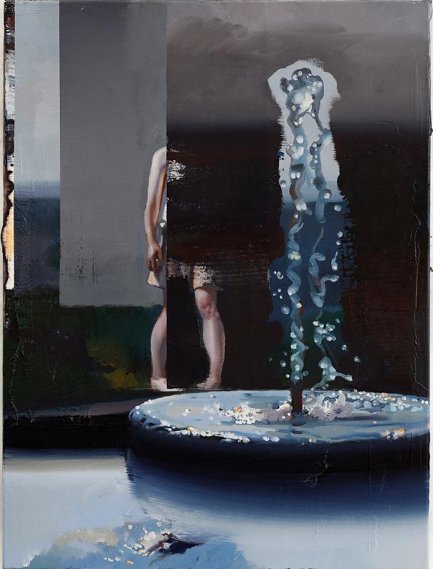 Fontäne 2, Painting by Rayk Goetze