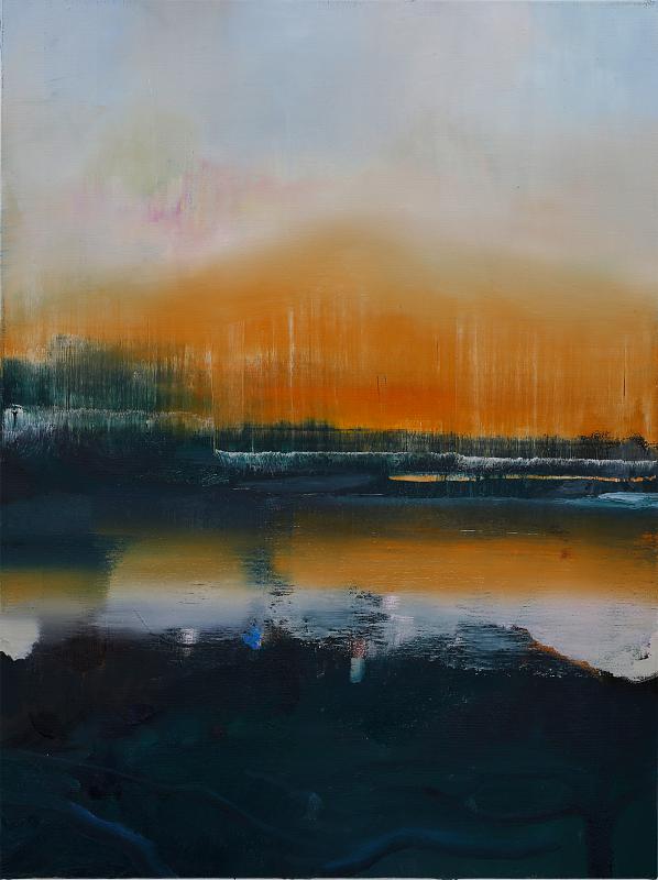 Pia's Land (Study), Painting by Rayk Goetze