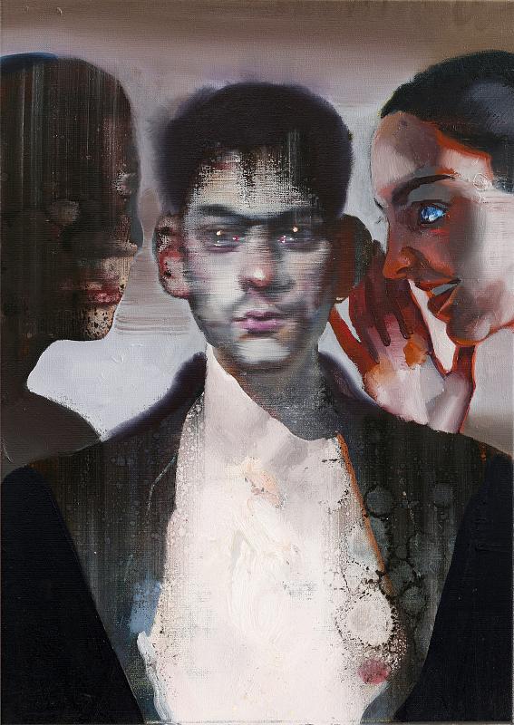 Rat ungefragt Drei, Painting by Rayk Goetze