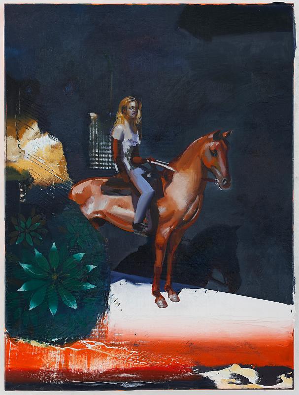 Reiterin, Painting by Rayk Goetze