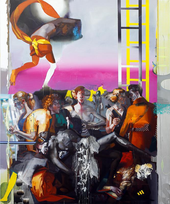 Rosso Eins, Painting by Rayk Goetze