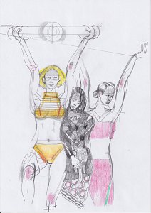 Beachprincess 2,Painting by Rayk Goetze