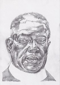Der Freund (Mnangagwa),Painting by Rayk Goetze