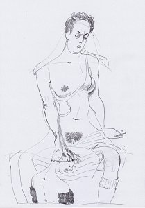 Falsche Taufe,Painting by Rayk Goetze