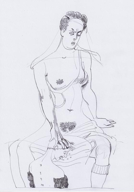 Falsche Taufe, Painting by Rayk Goetze