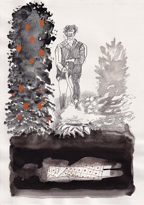 Fireplace,Painting by Rayk Goetze