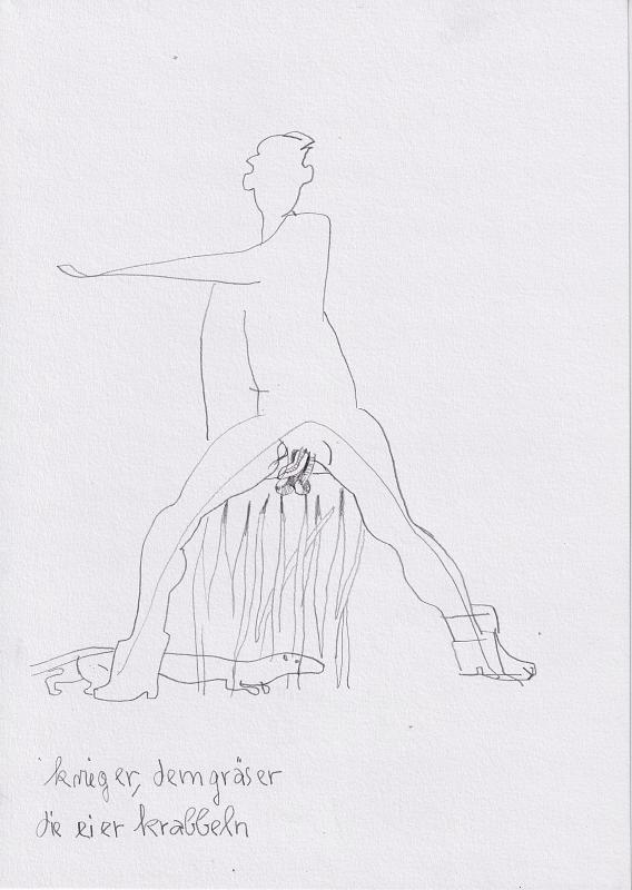 Krieger (Study), Painting by Rayk Goetze