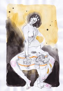 Punishment,Painting by Rayk Goetze