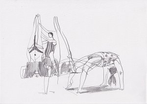 Meute (Study1),Painting by Rayk Goetze