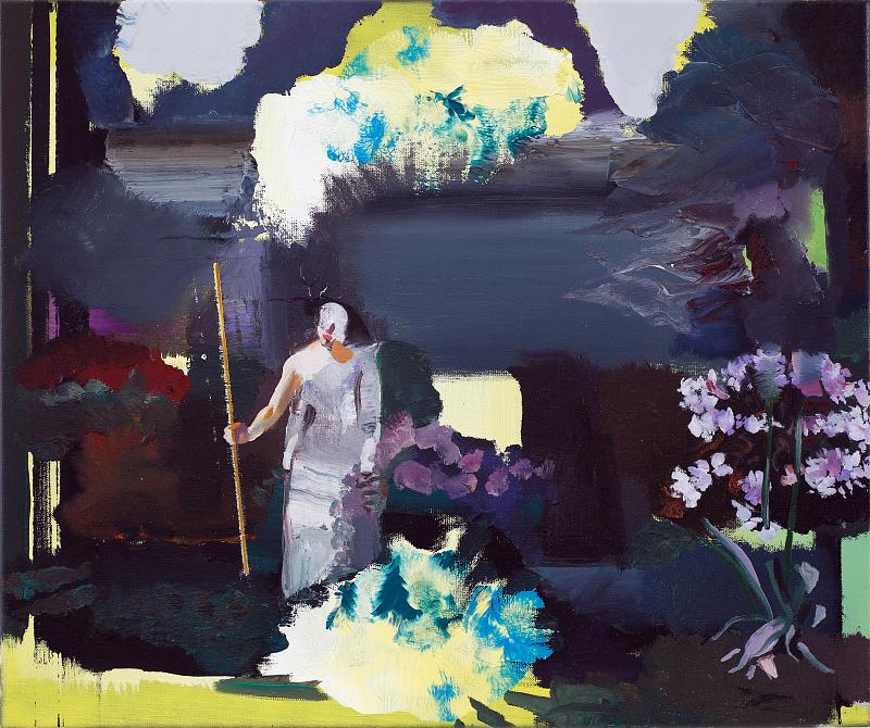 Garden (Study), Painting by Rayk Goetze