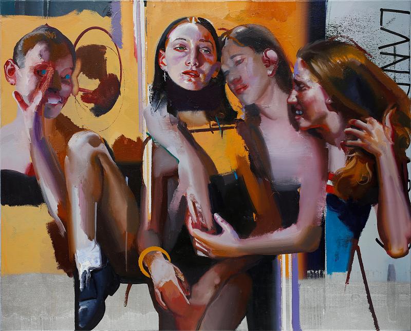 Gruppe 2, Painting by Rayk Goetze