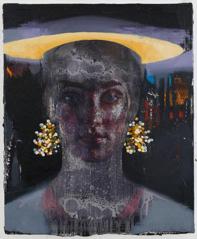 Pearl Diver 1, Painting by Rayk Goetze