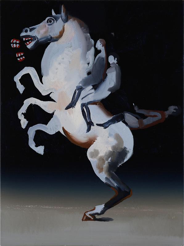 Reiterstudie (1), Painting by Rayk Goetze