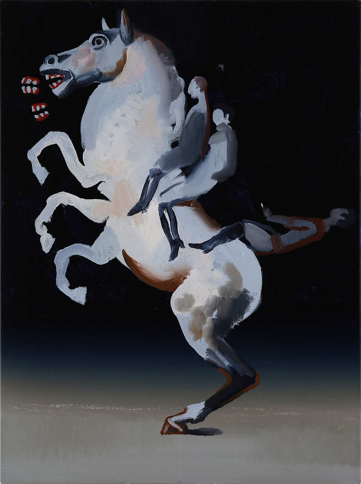 Reiterstudie (1),Painting by Rayk Goetze