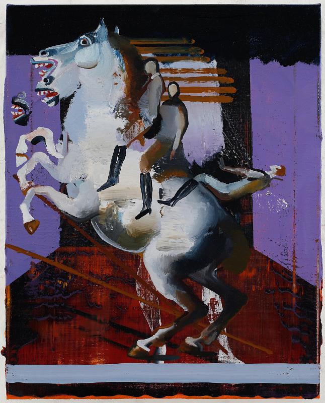 Reiterstudie (2), Painting by Rayk Goetze