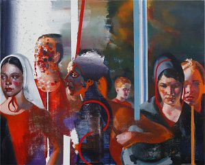 Team,Painting by Rayk Goetze