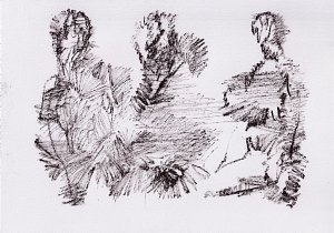 Triple 1,Painting by Rayk Goetze