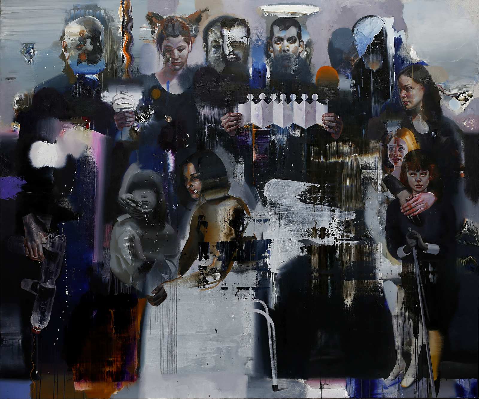 Aufstellung,Painting by Rayk Goetze