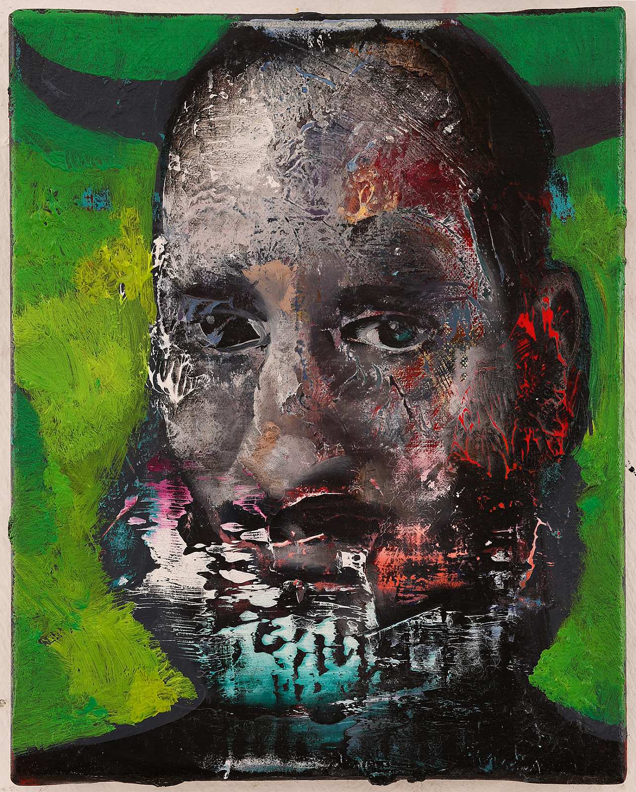 Dämon ungefähr,Painting by Rayk Goetze