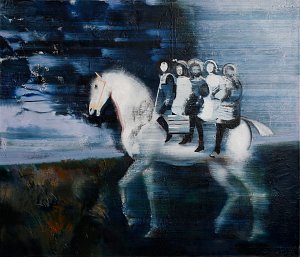 Der Ausflug,Painting by Rayk Goetze