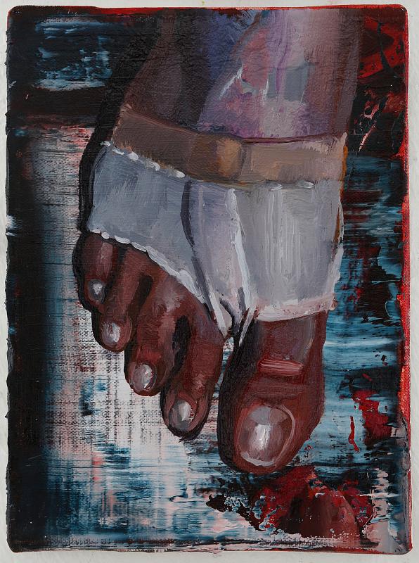 Fuß, Painting by Rayk Goetze